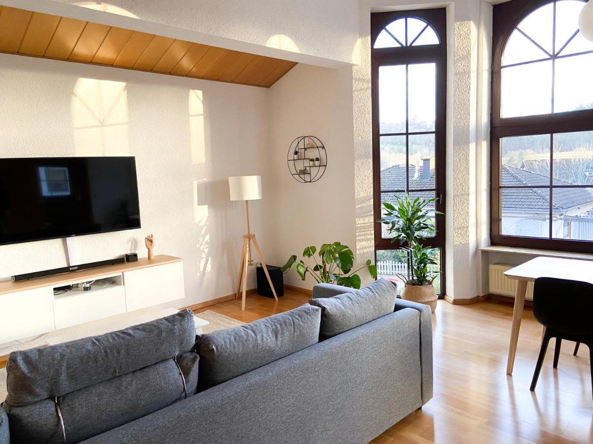 Ferienwohnung Burgpanorama ดาห์น ภายนอก รูปภาพ