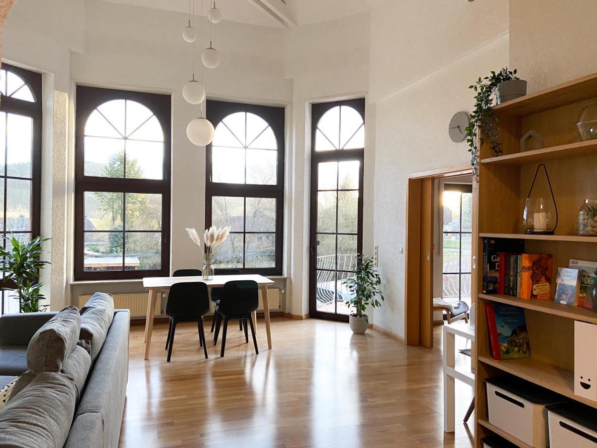 Ferienwohnung Burgpanorama ดาห์น ภายนอก รูปภาพ